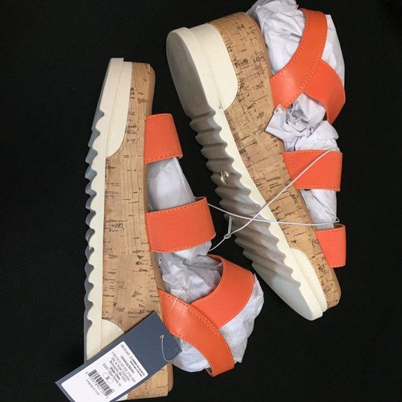 NIB Universal Thread Benni Heels Contoured Footbed for Support - Orange - 7 1/2 - Picture 2 of 8